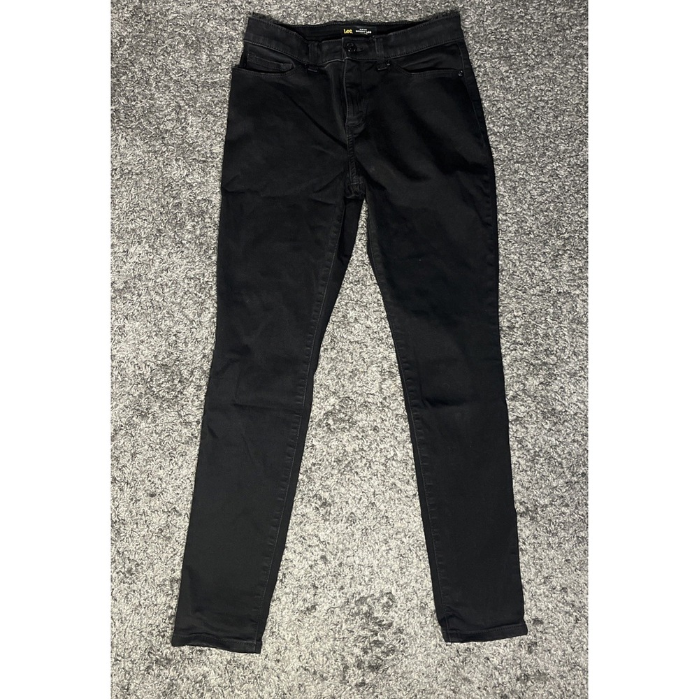 Lee Slim Fit Skinny Leg Mid Rise Sculpting‎ Black Size 4 Short Pants